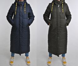 Теплые зимние длинные пальто куртки, разные цвета , большие размеры до 60