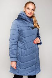 Новая модель стеганой весенней утепленной куртки в больших размерах
