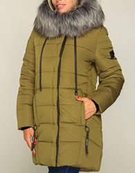 Красивые зимние куртки с эко мехом, размеры 46-56