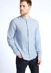 Рубашка Marks & Spencer лён L-XL