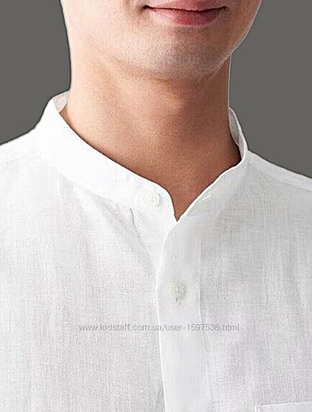 Рубашка Marks & Spencer лён L-XL