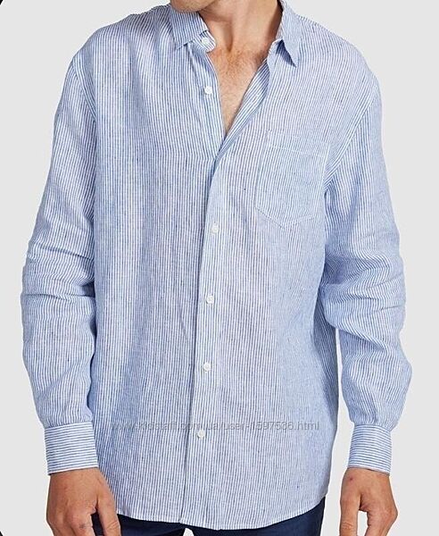 Рубашка Marks & Spencer лён XL-XXL