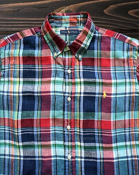 Рубашка Ralph Lauren лён L-XL