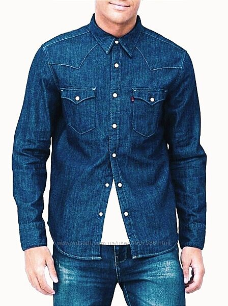 Рубашка джинсовая LEVIS оригинал L-XL