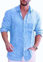 Рубашка Marks & Spencer лён -XXL-