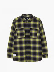 Сорочка чорно-зелена в клітинку S Cropp 9990536