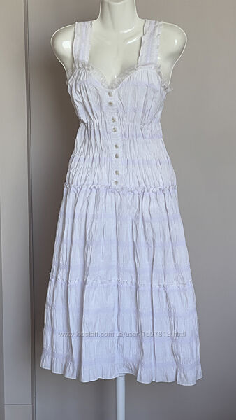 Сарафан білий з рюшами L Oda