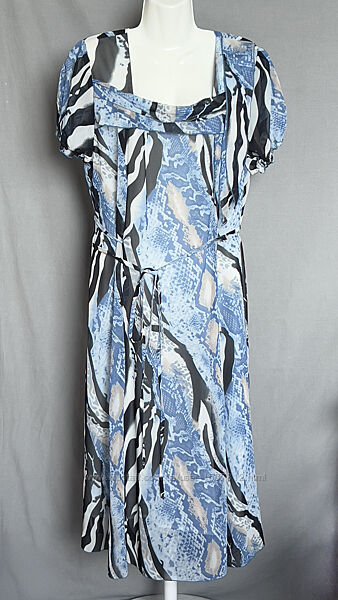 Сукня в синіх тонах 4XL Mira Fashion 1170258