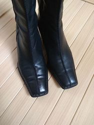 кожаные ботинки с квадратным носком georg horsch / 35-36рр - стелька 23см