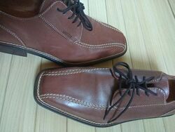 кожаные классические туфли geox respira - 41-41.5рр/стелька 27.5-28см