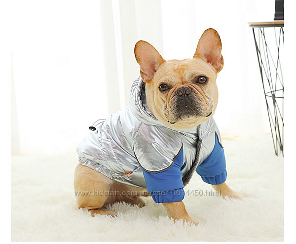 Куртка парка одежда для собак французского бульдога мопса комбинезон