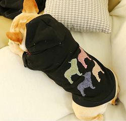 Толстовка реглан одежда для собак французского бульдога мопса комбинезон 