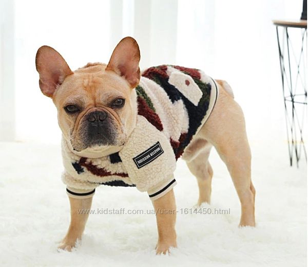 Толстовка куртка свитер одежда для собак французского бульдога комбинезон