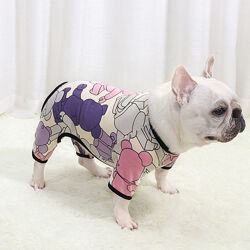 Пижама футболка комбинезон одежда для собак французского бульдога мопса