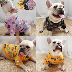 Реглан свитер толстовка кофта одежда для собак французского бульдога мопса 
