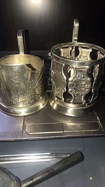 Подстаканники из ссср. Мельхиор.