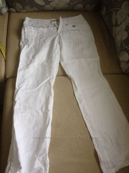  Модные льняные белые  брюки фирмы  Espirit