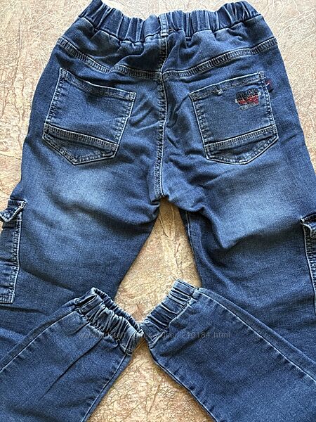 Джинси A-yugi 14/164 мякі на резинках, манжетах