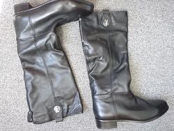 Черевики натуральна шкiра високi демiсезон на вузьку ногу