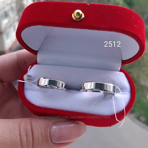 Обручальные кольца серебро 925