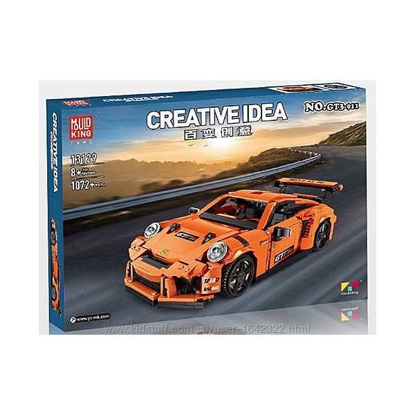 Конструктор Mould King 13129 Porsсhe GT3 RS 1072 детали