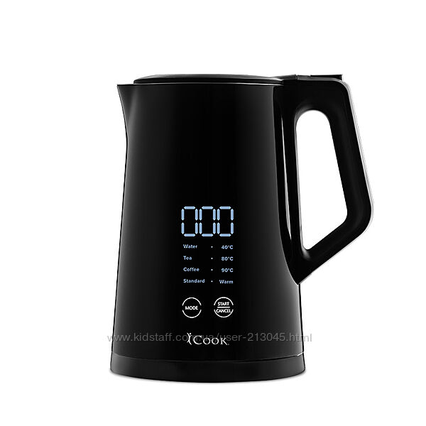 iCook Електричний чайник із цифровим сенсорним контролем температури