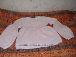 Стильный пуловер для девочки нежно-розового цвета от ТМ Verbaudet Германия.