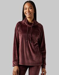 32degrees Размер М Женский топ из мягкого велюра с воротником-стойкой домаш