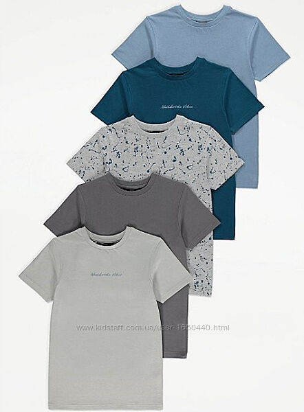 Поштучно Набор футболок George Размер 10-11 лет Рост 140-146 хлопковые