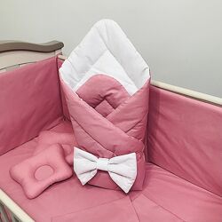 Конверт на виписку ковдра Рожева зимова бязь Penetka 90x90 см