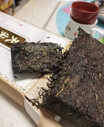 Черный чай Хэй Ча Золотой Цветок. Китайский чай.