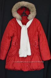 Зимняя куртка-пальто на девочку 8 лет