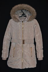Зимняя куртка-пальто  на девочку 7- 8 лет