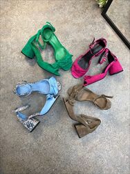 Босоножки, сабо, шлепки средний каблук - кожаная обувь от производителя