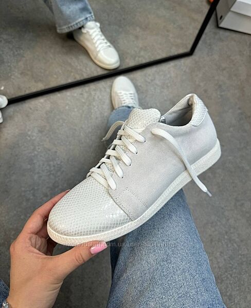 Базові кеди з натуральної шкіри - від виробника