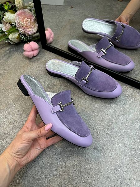 Зручні та стильні мюлі з натуральної шкіри - від виробника