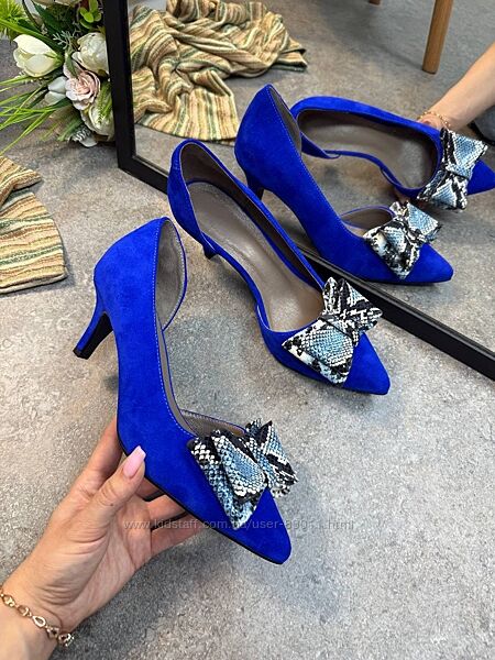 Стильні туфлі з натуральної замши