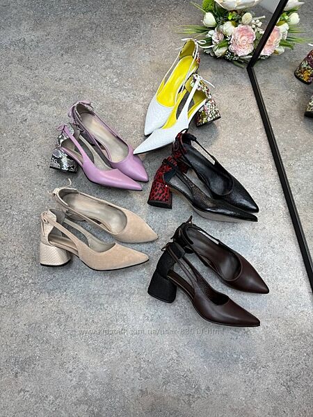 Стильні туфлі з натуральної шкіри - від виробника