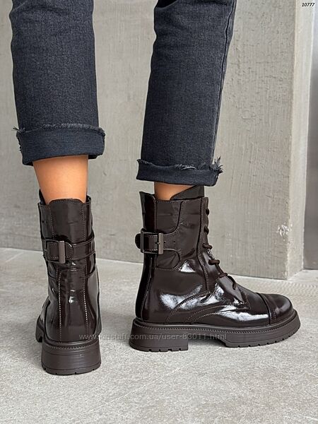 Стильні шкіряні черевики - зима і демі 36,37,38,39,40,41