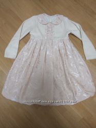 Нарядное молочное платье и болеро на 5-7 лет
