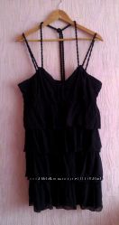 Шелковое черное люксовое платье Vanilia размер 14 UK наш 48