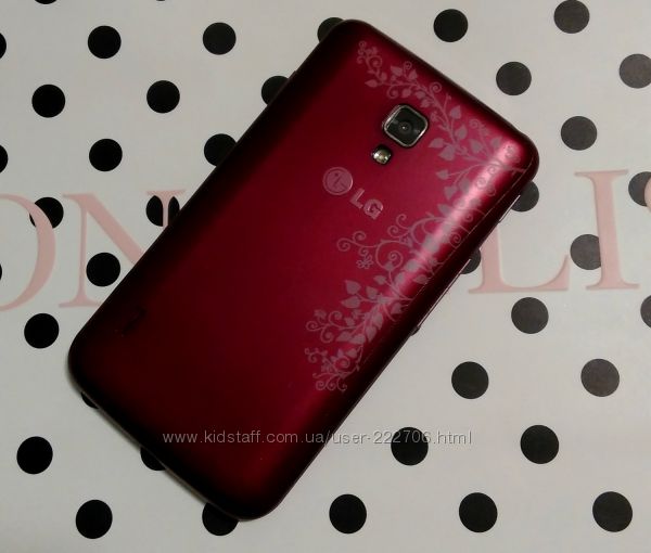 Телефон LG L7 P 715 красный плюс чехлы 