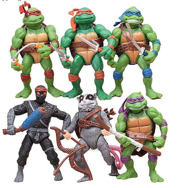 Набір черепашки-ніндзя 6 шт