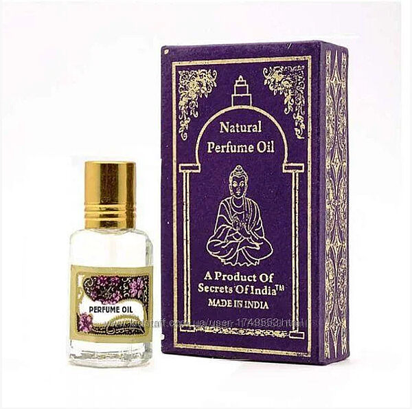 Масляные духи Секреты Индии Natural Perfume Oil 10 ml, Secrets of India
