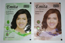 Хна для волос Эмита черная, коричневая, каштан и др.  Herbal henna Emita