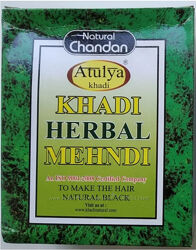 Хна для волос коричневая, черная натуральная  Khadi  Herbal Mehndi Natural