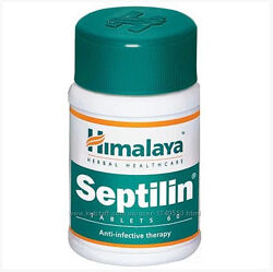 Септилин - антибиотик, простуда, ОРЗ. Хималая 60 таб, Septilin, Himalaya