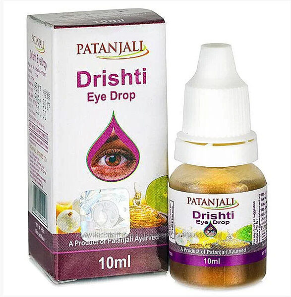 Глазные капли Дришти, 10 мл, Патанджали  Drishti eye drop,10 ml, Patanjali