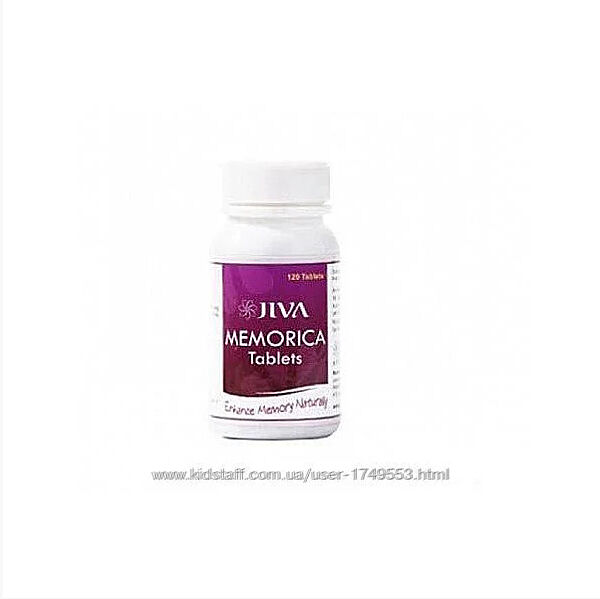 Меморика Джива Аюрведа, Memorica Tablets Jiva Ayurveda,120 т - мозг, память