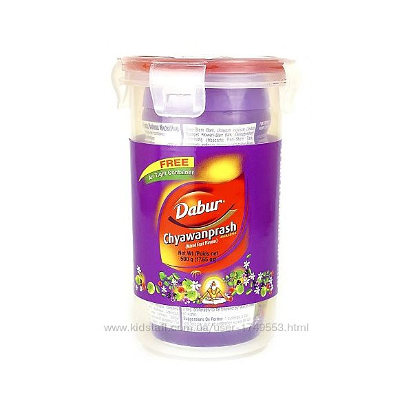 Чаванпраш Фруктовый микс,  Dabur Chyawanprash Mixed Fruit, 500 г
